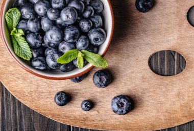 Kasede taze yaban mersini 