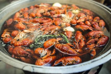 taze haşlanmış sıcak kerevit