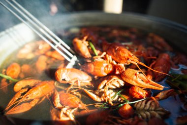 taze haşlanmış sıcak kerevit