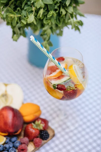 Delicious Red Sangria with fruits