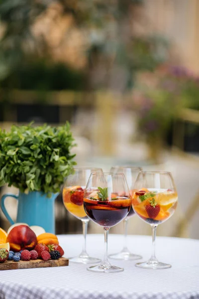 Delicious Red Sangria with fruits