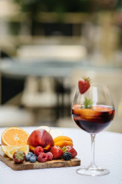 Delicious Red Sangria with fruits