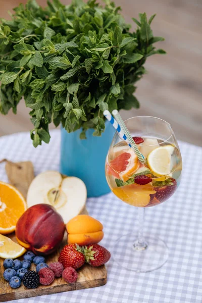 Delicious Red Sangria with fruits