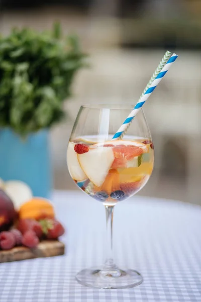 Delicious Red Sangria with fruits