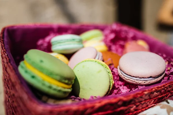 Lezzetli kek macarons — Stok fotoğraf