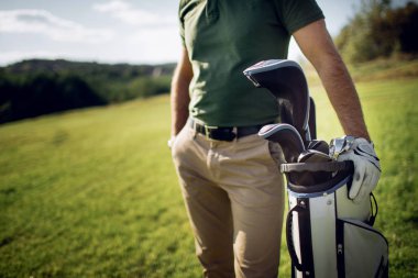 golf oyuncu kulübü ile atış isabet 