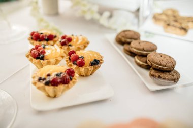 Düğün resepsiyonu çikolata