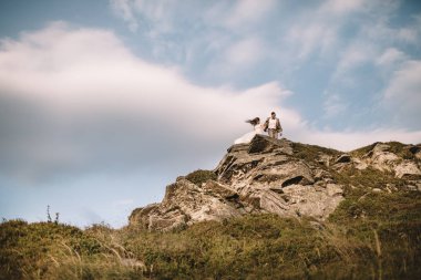 Mutlu güzel gelin ve damat 