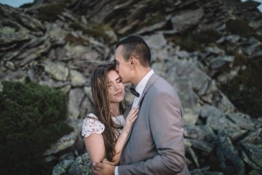 Mutlu güzel gelin ve damat 