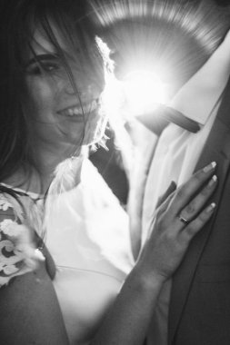 Mutlu güzel gelin ve damat 