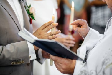 damat ve gelin Kilisesi töreni