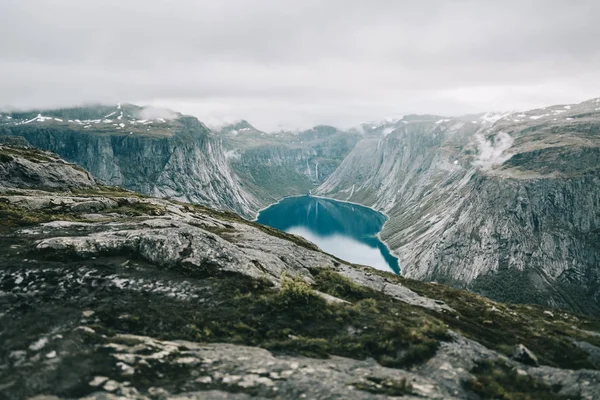 Vue sur le fjord en Norvège . — Photo