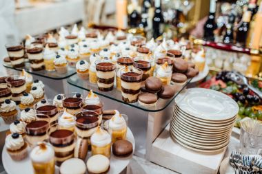 Lezzetli düğün Resepsiyon çikolata 