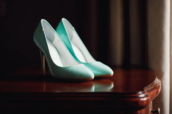 fashion green high heels