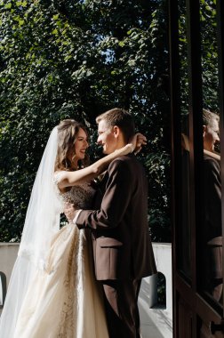 güzel gelin ve damat, düğün günü 