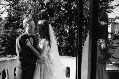 güzel gelin ve damat, düğün günü 