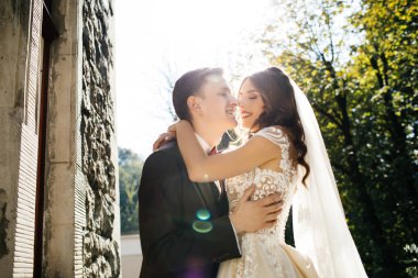 güzel gelin ve damat, düğün günü 