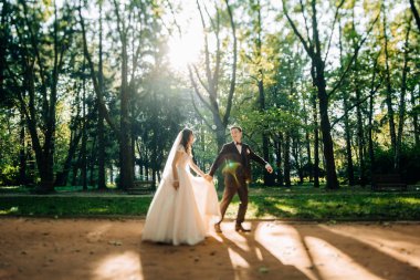 güzel gelin ve damat, düğün günü 