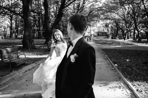 Beautiful Bride Groom Wedding Day — Stock Photo, Image