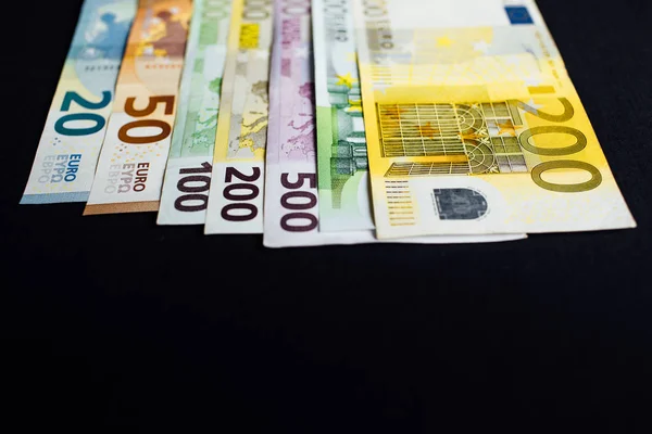 Diferentes Notas Euro 500 Euros — Fotografia de Stock