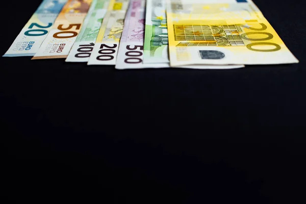 Euro Scheine Verschiedene Euro Banknoten — Stockfoto