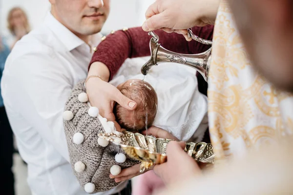 Newborn Baby Boy Ceremony Epiphany — Stock Photo, Image