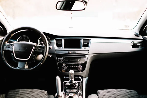 Interieur Des Neuen Modernen Autos — Stockfoto