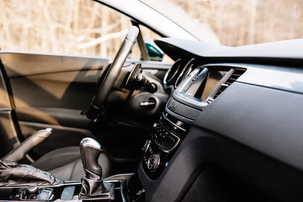 Interior New Modern Car — Stock Photo, Image