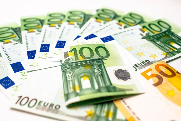 ユーロマネー ユーロの現金の背景 ユーロ紙幣 — ストック写真