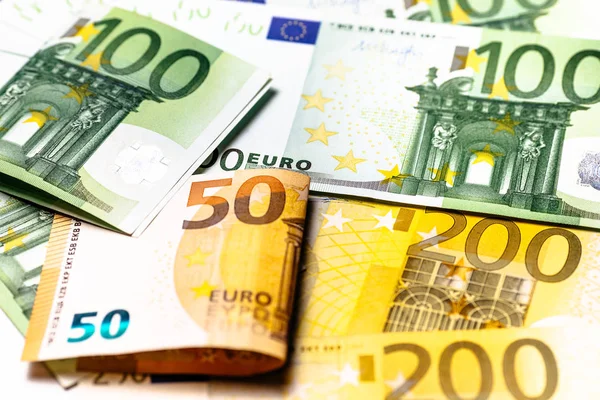 Pieniądze Euro Tło Gotówkowe Euro Banknoty Euro — Zdjęcie stockowe