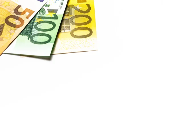 Euró Pénz Eurokészpénz Háttér Eurobankjegyek — Stock Fotó