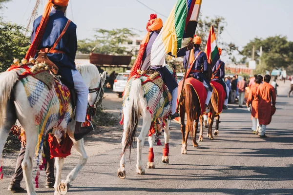 Indian Wedding Baraat Ceremony Sadar Market India — Stock Photo, Image