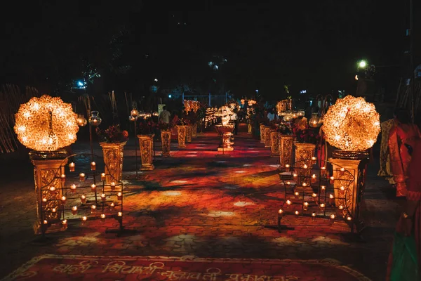 Lugar Indiano Para Celebração Casamento Índia — Fotografia de Stock