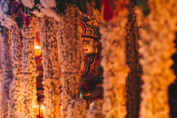 Altar Biara Dengan Dewa Dewa Padmasambhava Buddha India — Stok Foto