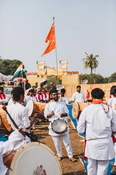 Local Musicians Indian Sankranthi Indian Hindu Festival — Stock Photo, Image