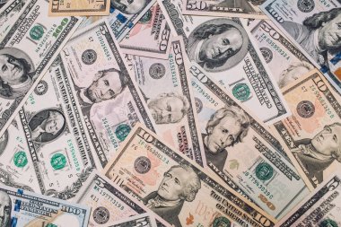 Karışık dolar, para arka plan