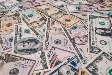 Karışık dolar, para arka plan