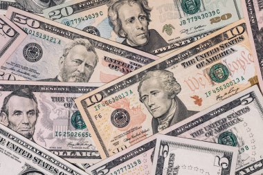 Karışık dolar, para arka plan
