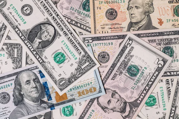 Dollars Bankbiljetten Van Verenigde Staten Van Amerika — Stockfoto