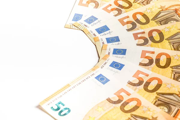 Euro Scheine Euro Scheine Geld — Stockfoto