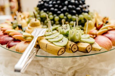 şık lüks için Resepsiyon düğün parti, dekor masa meyve, yemek tedarik