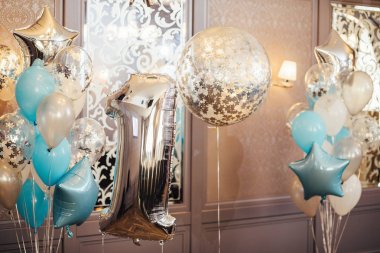 Büyük closeup şişme balon bir şeklinde