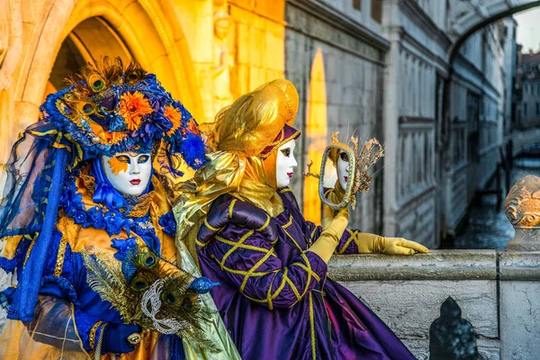 Menschen Aus Aller Welt Kommen Zum Karneval Venedig — Stockfoto