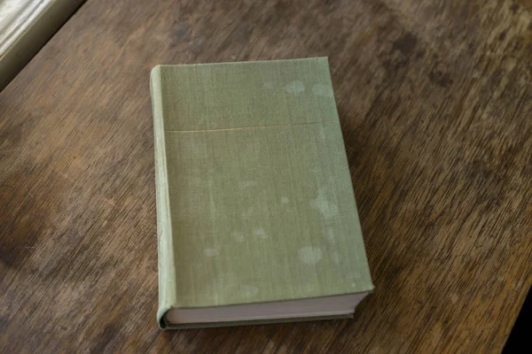 Old Book Wooden Background — Stock Photo, Image