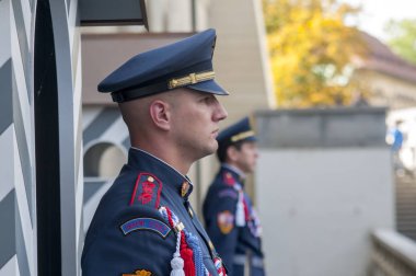 Prag, Çek Cumhuriyeti - 2 Ekim 2017: kıtası değiştirme 