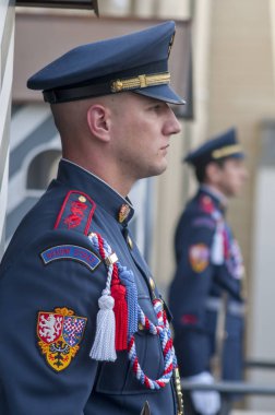 Prag, Çek Cumhuriyeti - 2 Ekim 2017: kıtası değiştirme 