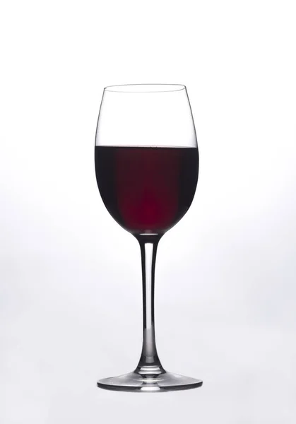 Glass of the red wine in white background — Stock Photo, Image
