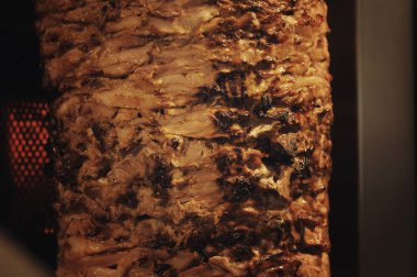 Shawarma et kesim hazırlanan