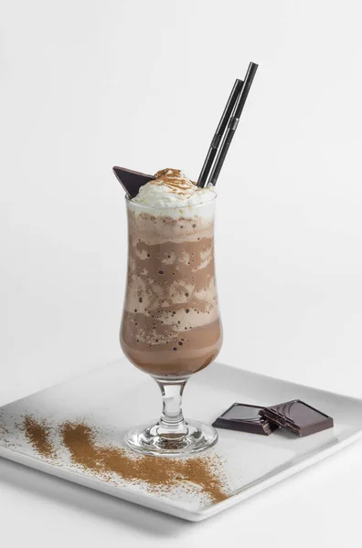 チョコレートとアイス コーヒー — ストック写真