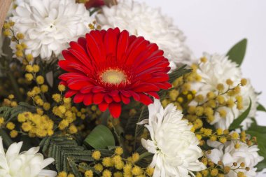 çiçek buketi kadar kapatın